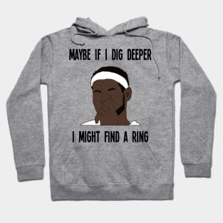 Funny NBA Meme - Lebron Digs His Nose - Ring Meme Hoodie